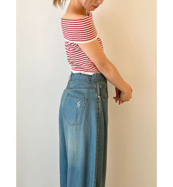 CALNAMUR「LAYERED LOOSE DENIM/レイヤードルーズデニム」|デニム|