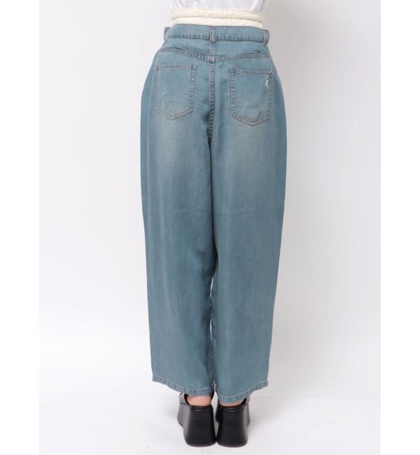 CALNAMUR「LAYERED LOOSE DENIM/レイヤードルーズデニム」|デニム|