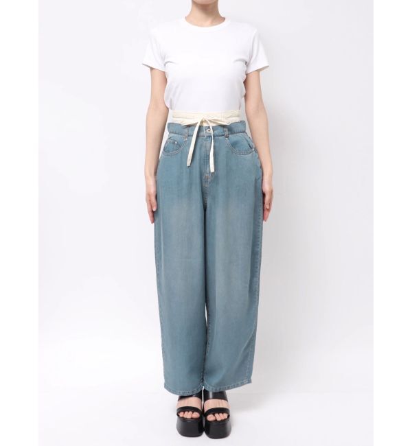 CALNAMUR「LAYERED LOOSE DENIM/レイヤードルーズデニム」|デニム|