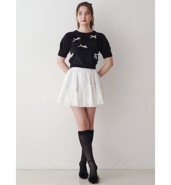 CALNAMUR「コットンギャザーボリュームスカート」|スカート|