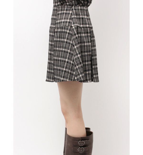 CALNAMUR「チェックニットソーミニスカート」|スカート|