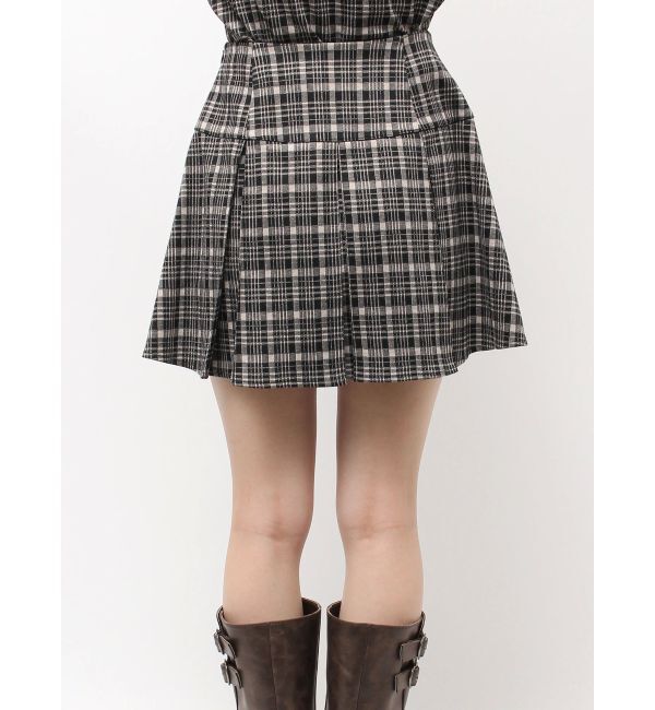 CALNAMUR「チェックニットソーミニスカート」|スカート|