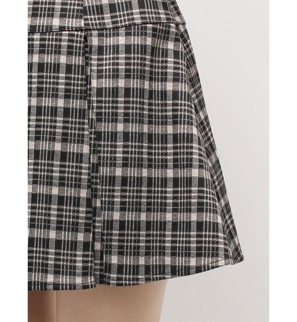 CALNAMUR「チェックニットソーミニスカート」|スカート|