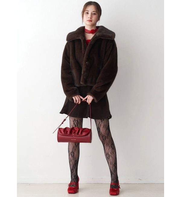 CALNAMUR「3Dローズチョーカー付きニット」|ニット・セーター|