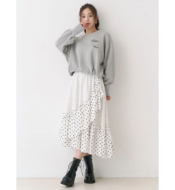 CALNAMUR「アシメフリルスカート」|スカート|