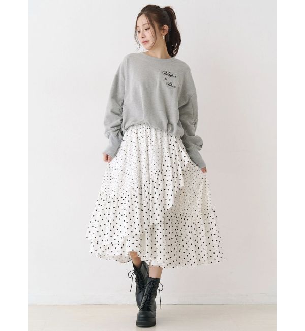 CALNAMUR「アシメフリルスカート」|スカート|
