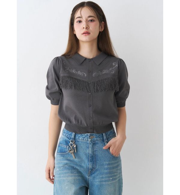 CALNAMUR「ウエスタンディティールニットトップス」|ニット・セーター|