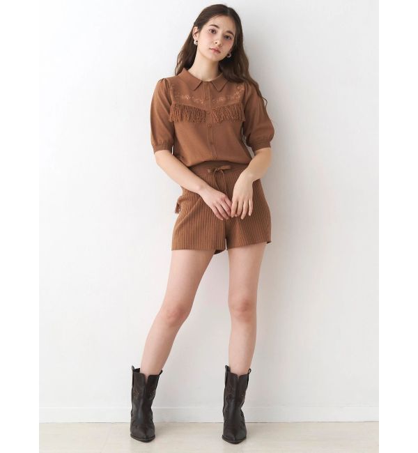 CALNAMUR「ウエスタンディティールニットトップス」|ニット・セーター|