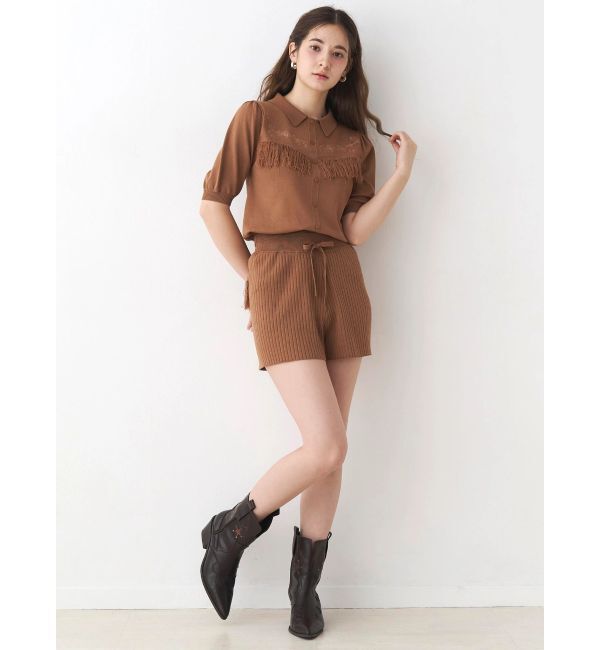 CALNAMUR「ウエスタンディティールニットトップス」|ニット・セーター|