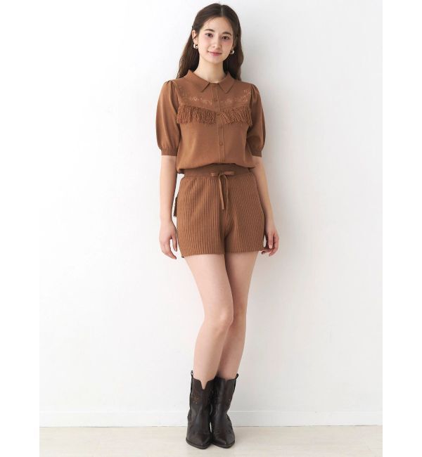 CALNAMUR「ウエスタンディティールニットトップス」|ニット・セーター|