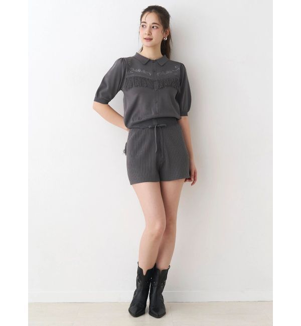 CALNAMUR「ウエスタンディティールニットトップス」|ニット・セーター|