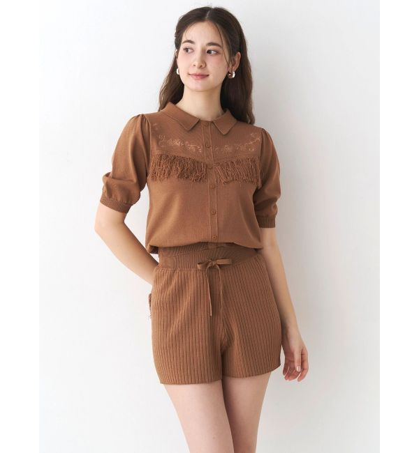 CALNAMUR「ウエスタンディティールニットトップス」|ニット・セーター|