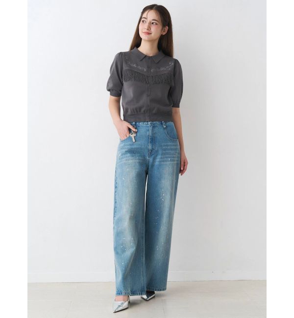 CALNAMUR「ウエスタンディティールニットトップス」|ニット・セーター|