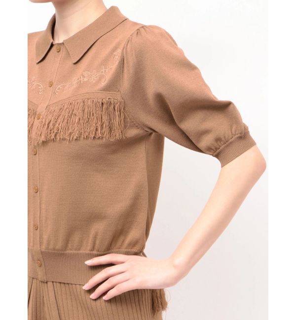 CALNAMUR「ウエスタンディティールニットトップス」|ニット・セーター|