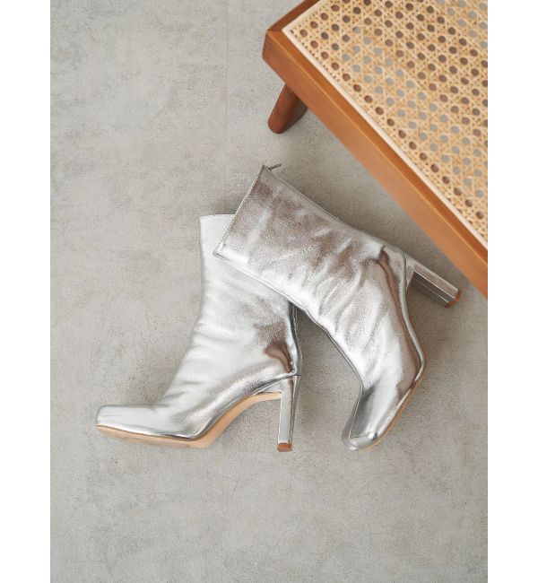 ELENDEEK「SQUARE SHORT BOOTS」|ショートブーツ|