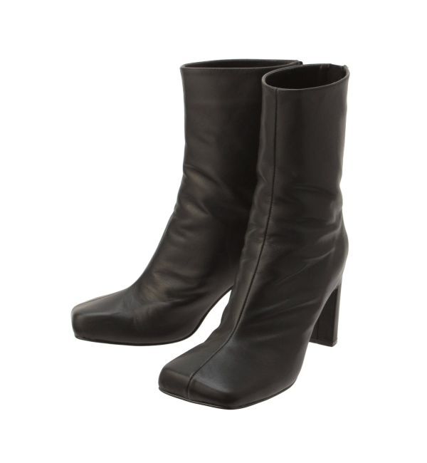 ELENDEEK「SQUARE SHORT BOOTS」|ショートブーツ|
