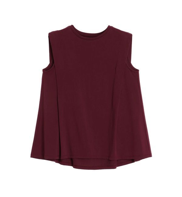 ELENDEEK「TECH MATERIAL TUCKED CS」|Tシャツ・カットソー|ボルドー
