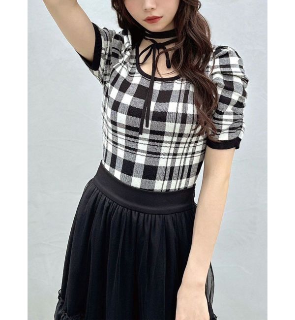 RESEXXY「チョーカーデザインニットトップス」|ニット・セーター|