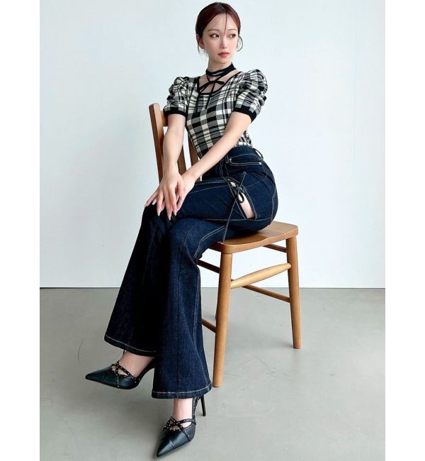 RESEXXY「チョーカーデザインニットトップス」|ニット・セーター|