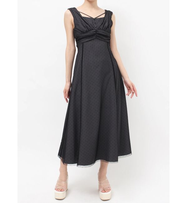 RESEXXY「ドットチュールレイヤードワンピース」|ワンピース|