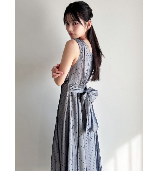 RESEXXY「ドットチュールレイヤードワンピース」|ワンピース|