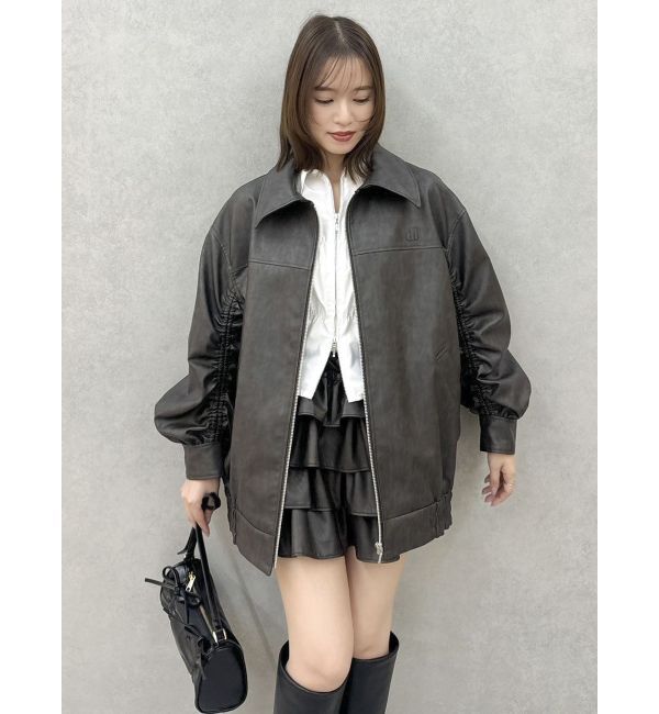 dazzlin「ダブルファスナーギャザーシャツ」|シャツ・ブラウス|