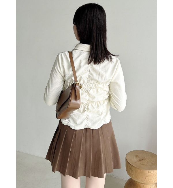 dazzlin「ダブルファスナーギャザーシャツ」|シャツ・ブラウス|