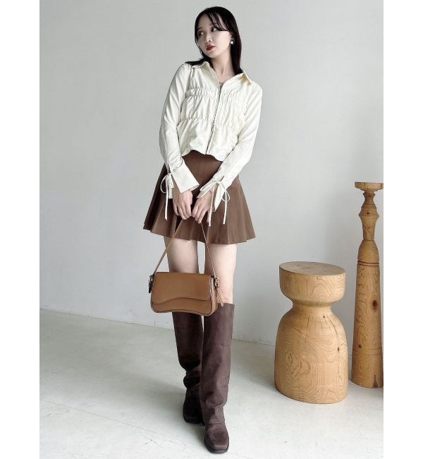 dazzlin「ダブルファスナーギャザーシャツ」|シャツ・ブラウス|