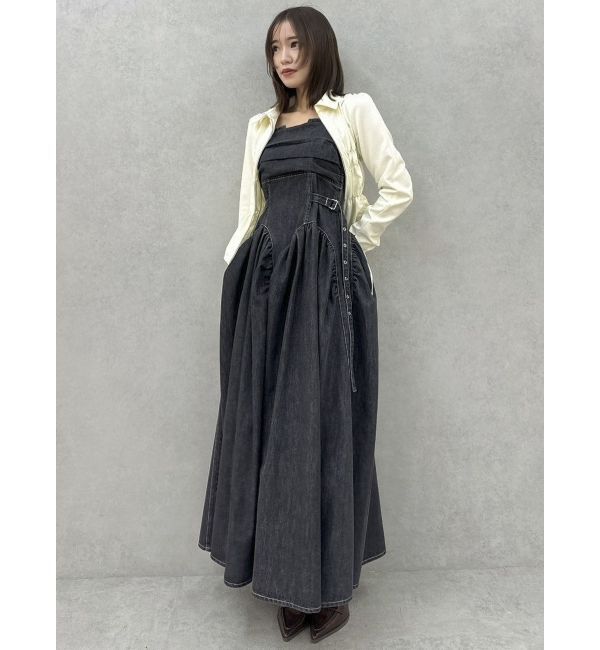 dazzlin「ダブルファスナーギャザーシャツ」|シャツ・ブラウス|