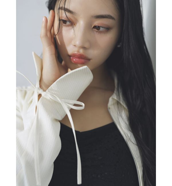 dazzlin「ダブルファスナーギャザーシャツ」|シャツ・ブラウス|