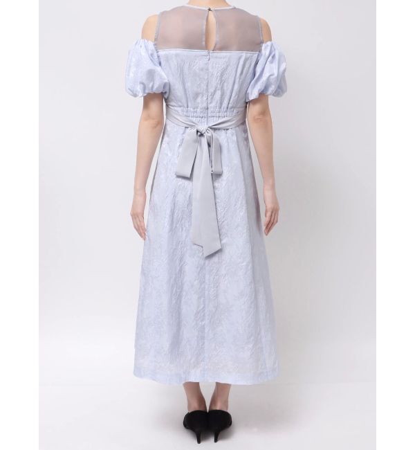 dazzlin「【藤井サチコラボ】ジャカードバルーンスリーブドレス」|ドレス|