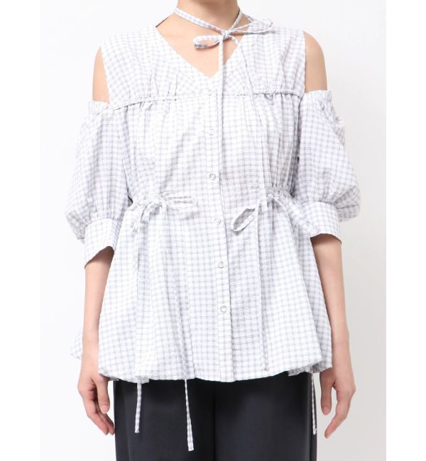 dazzlin「ギャザーバルーンペプラムブラウス」|シャツ・ブラウス|