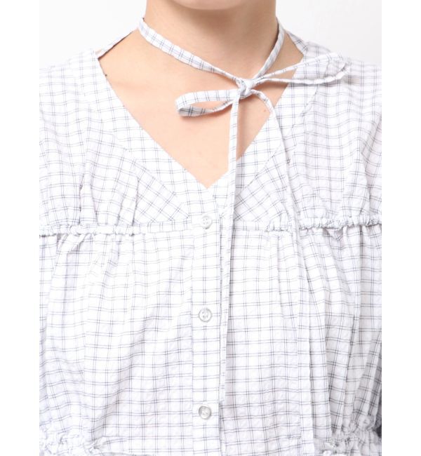dazzlin「ギャザーバルーンペプラムブラウス」|シャツ・ブラウス|