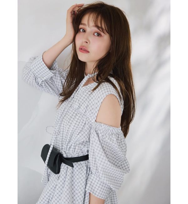 dazzlin「ギャザーバルーンペプラムブラウス」|シャツ・ブラウス|