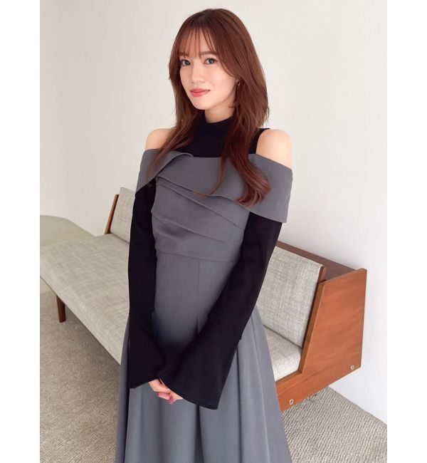 dazzlin「ビスチェオープンレイヤードワンピース」|ワンピース|