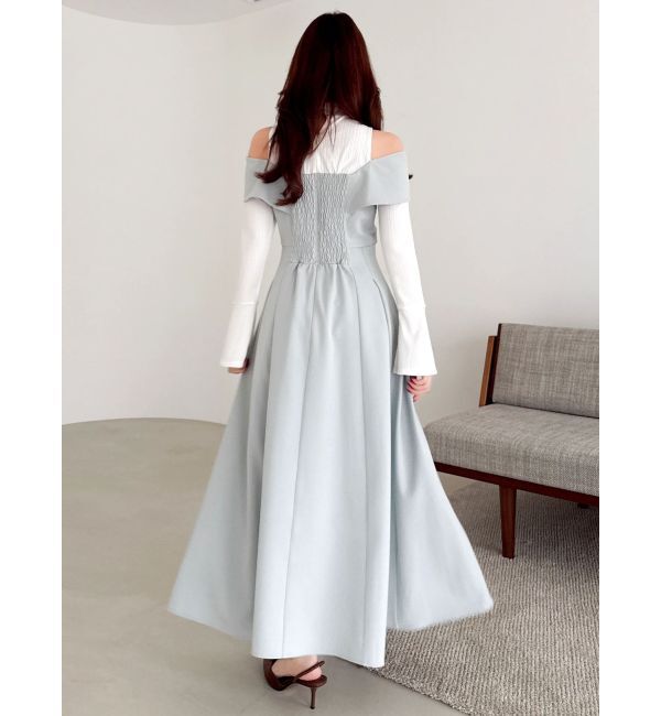 dazzlin「ビスチェオープンレイヤードワンピース」|ワンピース|