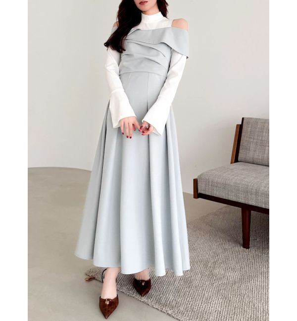 dazzlin「ビスチェオープンレイヤードワンピース」|ワンピース|