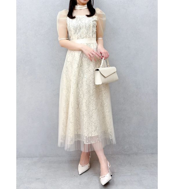 dazzlin「【藤井サチコラボ】チュールレイヤードレースドレス」|ドレス|