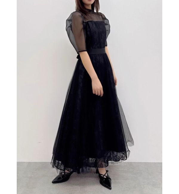 dazzlin「【藤井サチコラボ】チュールレイヤードレースドレス」|ドレス|