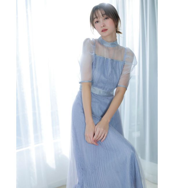 dazzlin「【藤井サチコラボ】チュールレイヤードレースドレス」|ドレス|