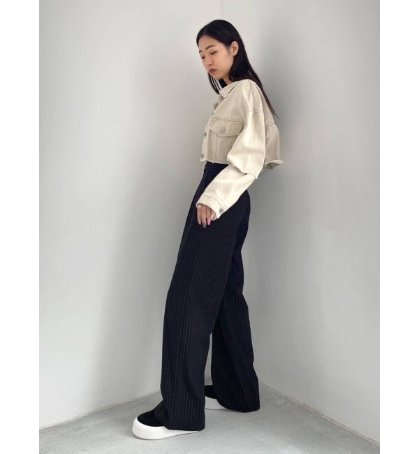 EMODA「スリットスリーブデニムジャケット」|ブルゾン・スタジャン|