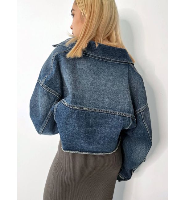 EMODA「スリットスリーブデニムジャケット」|ブルゾン・スタジャン|