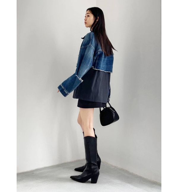 EMODA「スリットスリーブデニムジャケット」|ブルゾン・スタジャン|