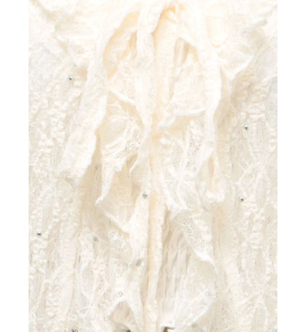 EMODA「ドットラッフルフリルクロップトップ」|Tシャツ・カットソー|