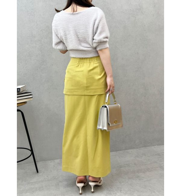 MERCURYDUO「2WAYキーネックミニシャギーコンパクトカーディガン」|カーディガン|