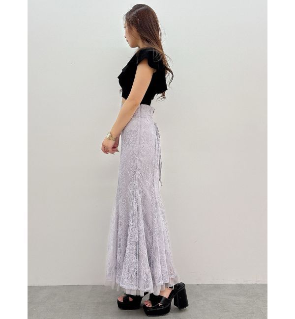 MERCURYDUO「2WAY総針ラッフルコンパクトニット」|ニット・セーター|