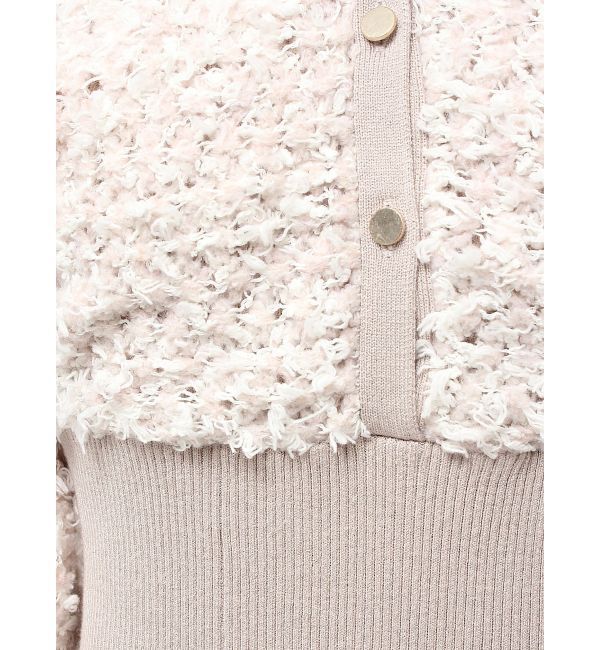 MERCURYDUO「ツイードニットカーデドッキングマーメイドニットワンピース」|ワンピース|