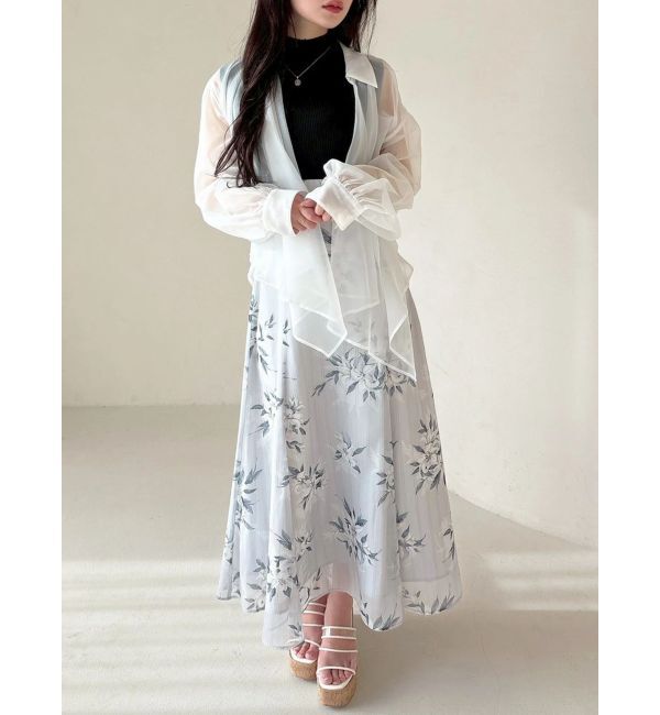 MERCURYDUO「ドレープシアーシャツ」|シャツ・ブラウス|