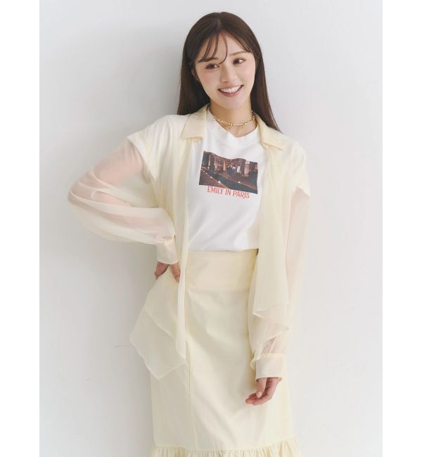 MERCURYDUO「ドレープシアーシャツ」|シャツ・ブラウス|