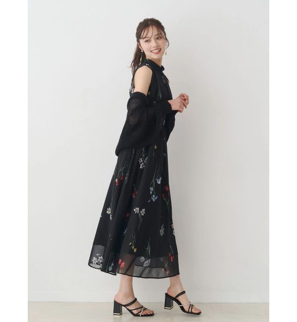 MERCURYDUO「透かし編みラメ混ボレロカーディガン」|カーディガン|